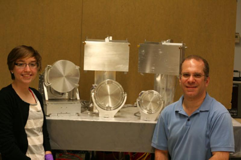 Two members of the SCARLET Laser Facility